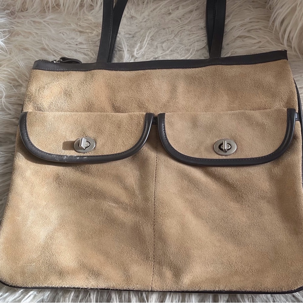 Suede hobo bag